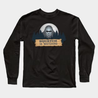 Visit Camp Sasquatch - Camping Moon Bigfoot TDesign SC2 Long Sleeve T-Shirt